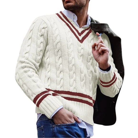 Vintage Preppy Lord & Taylor V-Neck, Cable Knit SWEATER very Ivy League! - Picture 7 of 7